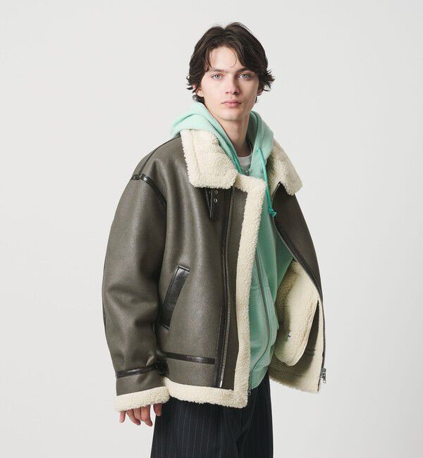 MONKEY TIME「ムートンライク B-3 ジャケット」|その他|