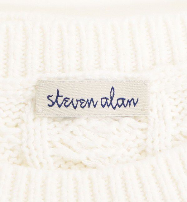 STEVEN ALAN「＜Steven Alan＞コットン ケーブル ニット」|ニット・セーター|