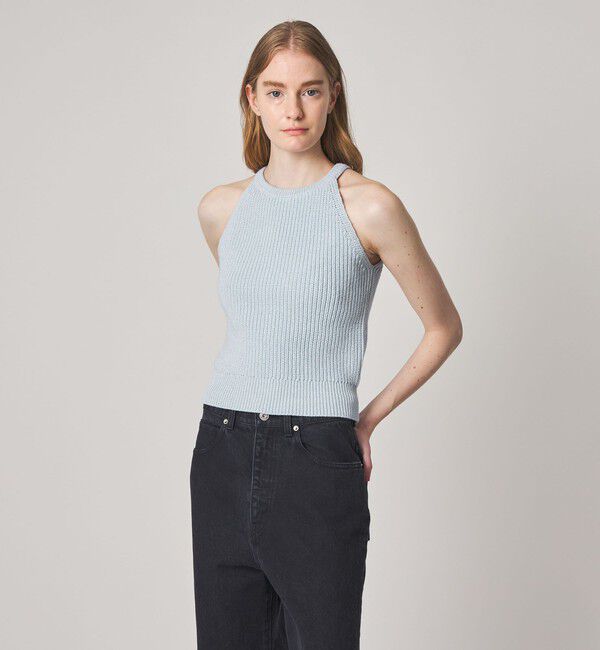 STEVEN ALAN「＜Steven Alan＞リリヤーン ニット タンクトップ」|ニット・セーター|LT.BLUE