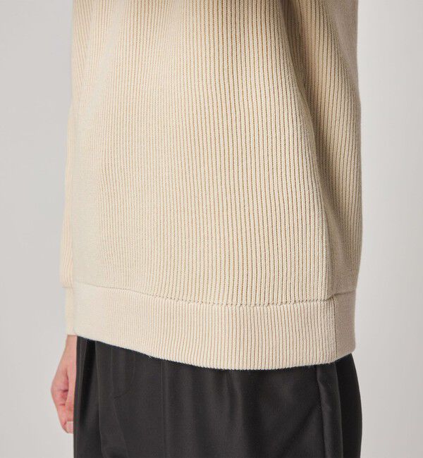 STEVEN ALAN「＜Steven Alan＞ T/C 9G アゼ ハーフジップ ドライバーズ ニット」|ニット・セーター|