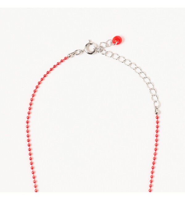 Ray BEAMS 「カラーボール チャーム クマ ネックレス」|ネックレス|