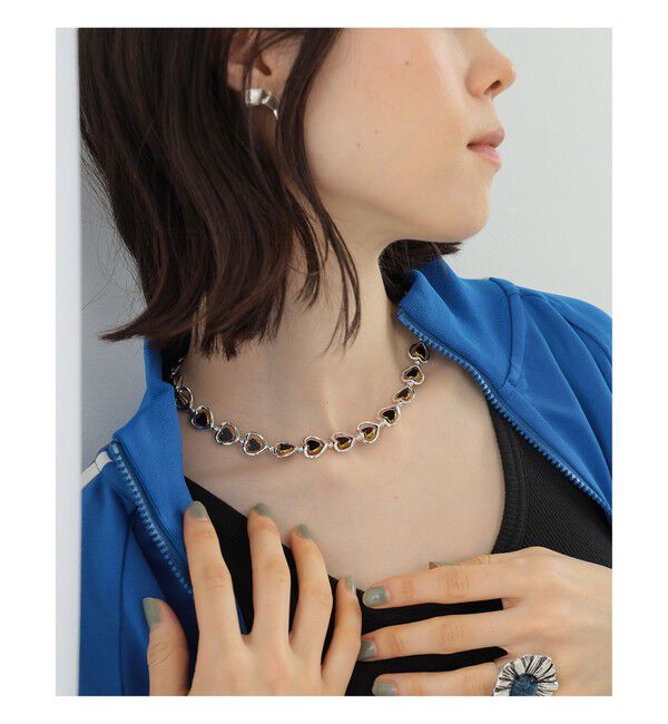 Ray BEAMS 「Otro Accesorio / ハート レイヤード ネックレス」|ネックレス|BLACK