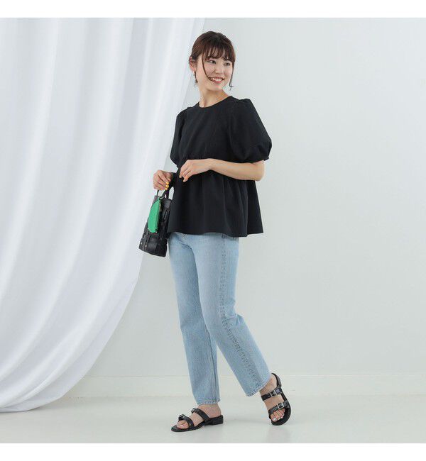 Ray BEAMS 「Ray BEAMS / ランタンスリーブ ギャザー ブラウス」|シャツ・ブラウス|