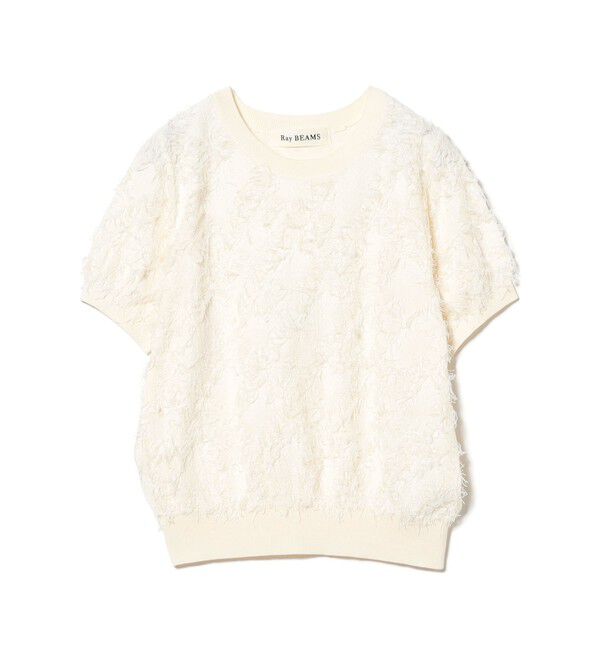 Ray BEAMS 「フリンジ ハーフスリーブ トップス」|その他|