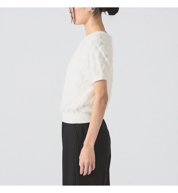 Ray BEAMS 「フリンジ ハーフスリーブ トップス」|その他|