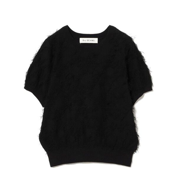 Ray BEAMS 「フリンジ ハーフスリーブ トップス」|その他|