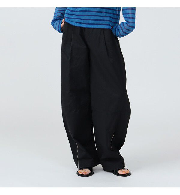 Ray BEAMS 「ジップ ヘムカーブ パンツ」|チノ|