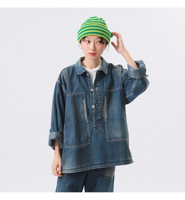 BEAMSBOY「【別注】BUZZ RICKSON&rsquo;s / USED DENIM PULLOVER」|ブルゾン・スタジャン|