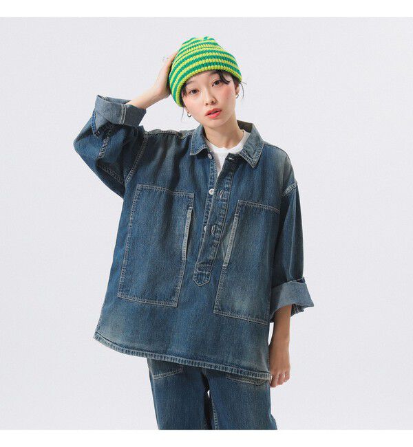 BEAMSBOY「【別注】BUZZ RICKSON&rsquo;s / USED DENIM PULLOVER」|ブルゾン・スタジャン|