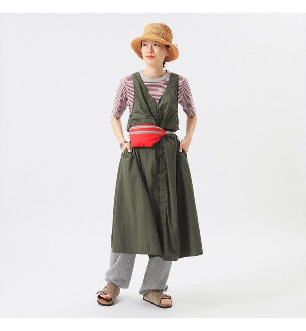 BEAMSBOY「ナイロン タッサー C-1 ノースリーブ ワンピース」|ワンピース|