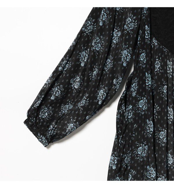 Demi-Luxe BEAMS 「ne Quittez pas / ポピープリント ヨーク ワンピース」|ワンピース|