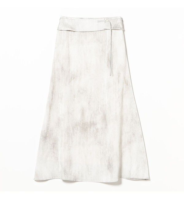 Ray BEAMS 「RBS / サテン プリント ベルベット スカート」|スカート|