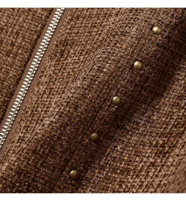 Ray BEAMS 「ツイード スタッズ ノースリーブ ワンピース」|ワンピース|