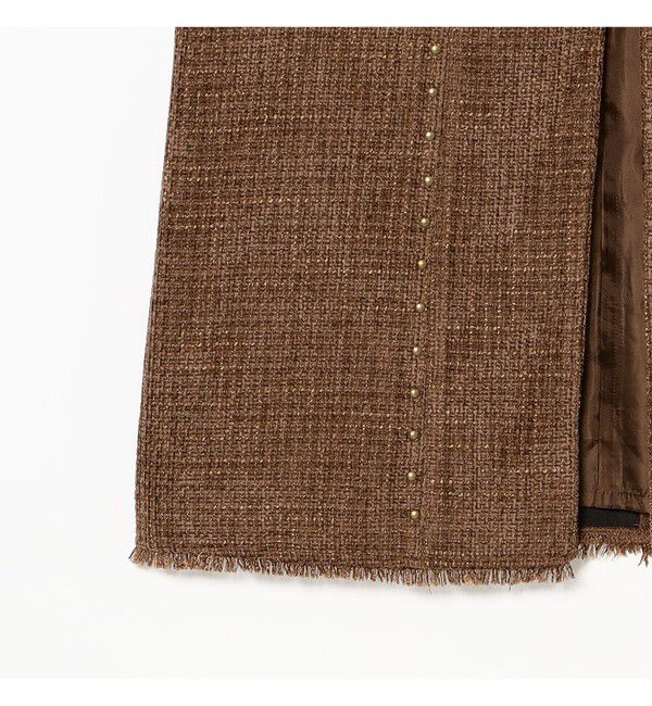 Ray BEAMS 「ツイード スタッズ ノースリーブ ワンピース」|ワンピース|