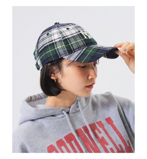BEAMSBOY「【別注】NEW ERA / チェック 940 Easy Snap」|その他|GREEN/WHITE