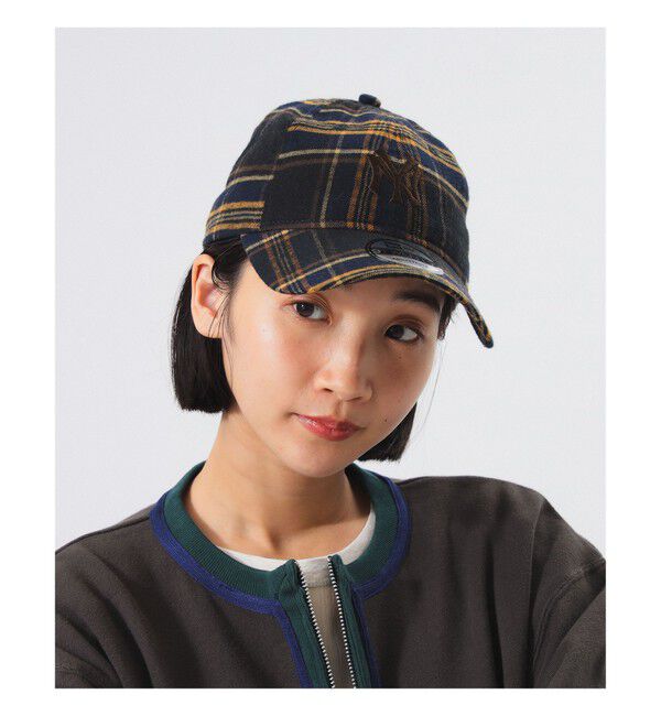 BEAMSBOY「【別注】NEW ERA / チェック 940 Easy Snap」|その他|NAVY/BROWN