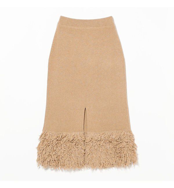 Ray BEAMS 「RBS / フリンジ キリカエ ニット スカート」|スカート|