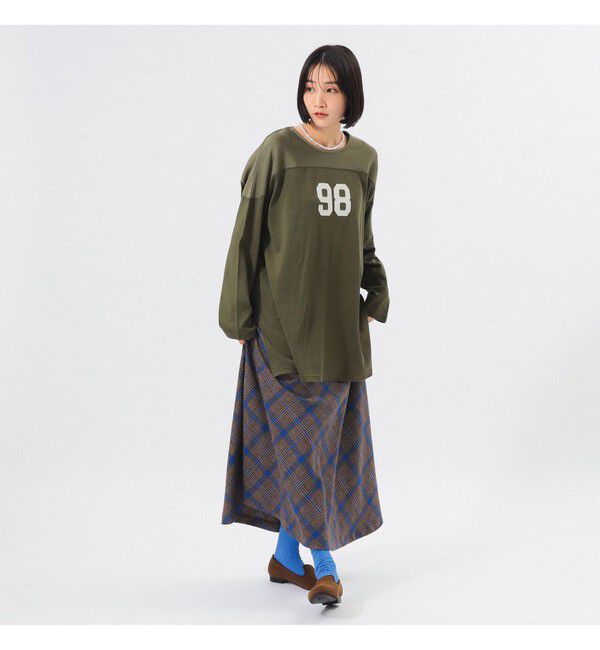 BEAMSBOY「ロゴ フットボール ロングスリーブ Tシャツ」|Tシャツ・カットソー|