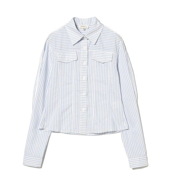 Ray BEAMS 「GHOSPELL / Tali Stripe Shirt」|シャツ・ブラウス|BLUE
