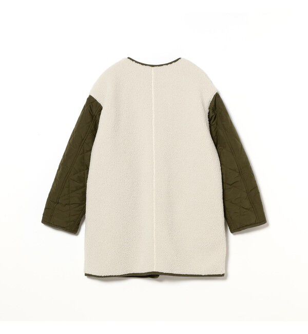 Ray BEAMS 「ボア キルト リバーシブル コート」|ダッフルコート|