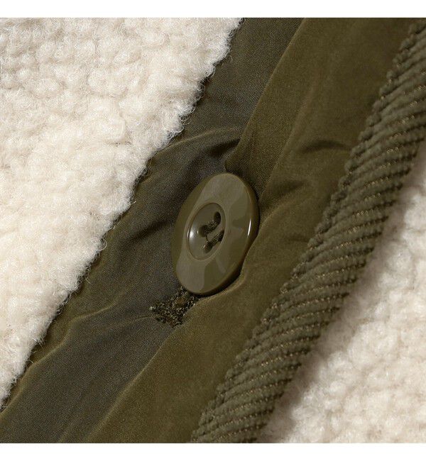 Ray BEAMS 「ボア キルト リバーシブル コート」|ダッフルコート|