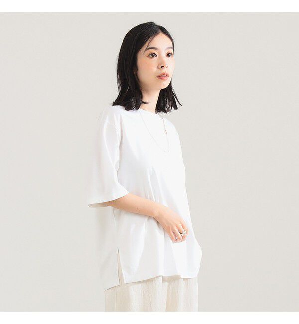 Demi-Luxe BEAMS 「ポンチ ハーフスリーブ Tシャツ」|Tシャツ・カットソー|