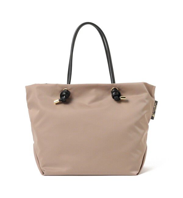 Demi-Luxe BEAMS 「【WEB限定】VIOLAd&rsquo;ORO / BIANCA ナイロン トートバッグ ML」|トートバッグ|TAUPE&times;BLACK