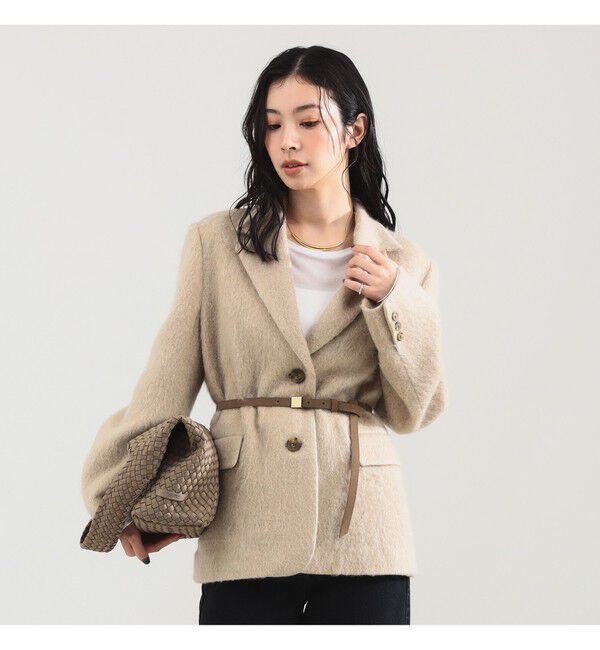 Demi-Luxe BEAMS 「モヘヤループ シャギー ジャケット」|ダッフルコート|
