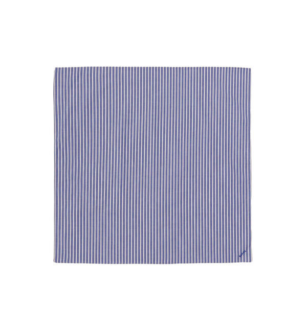 BEAMS「BEAMS / ポプリン ハンカチ」|ハンカチ|BLUE