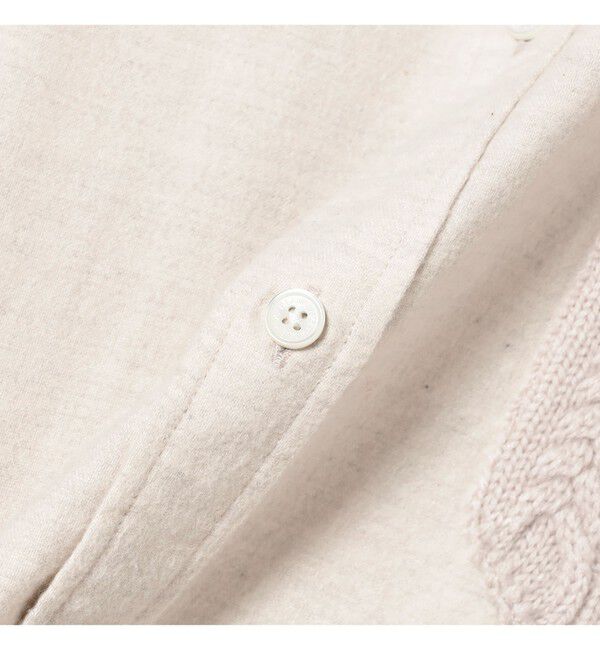 BEAMS「ケーブルニットポケット シャツ」|シャツ・ブラウス|