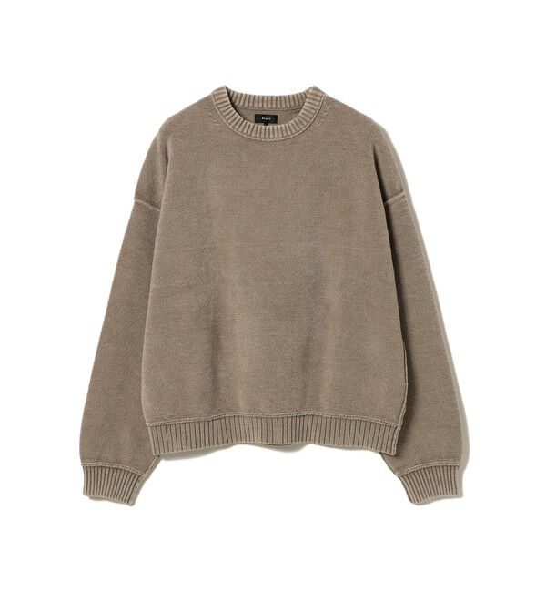 BEAMS「7ゲージ フェード クルーネック ニット」|ニット・セーター|TAUPE