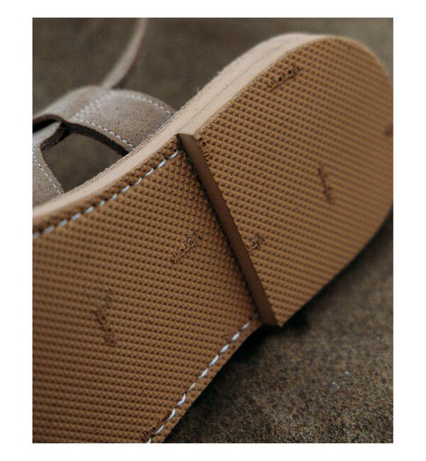 BEAMS PLUS「KOVALAM / 別注 X-STRAP SANDAL SUEDE」|サンダル|