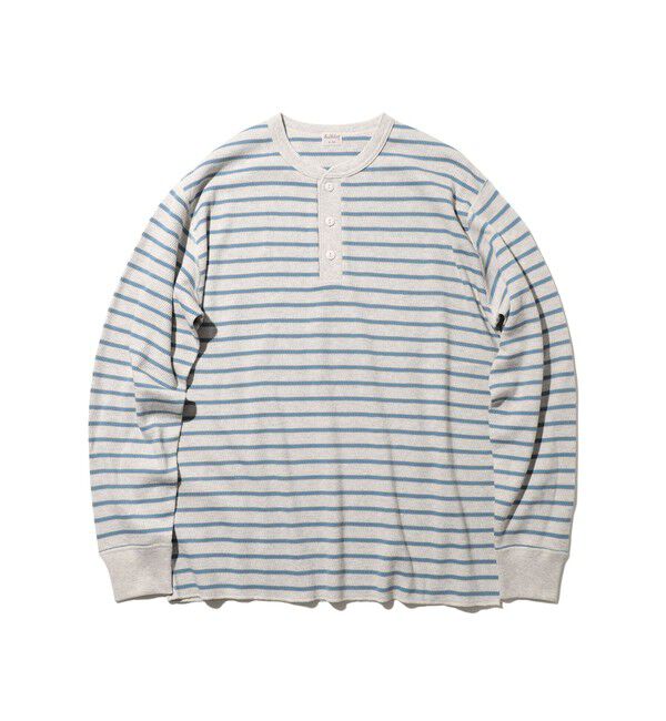 BEAMS PLUS「【別注】Healthknit / Honeycomb Thermal」|Tシャツ・カットソー|OATMEAL*FADE_SAX