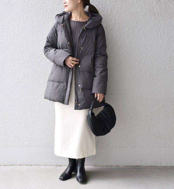 SHIPS for women「*〈手洗い可能〉ショールカラー ミディ ダウン ◇」|その他|