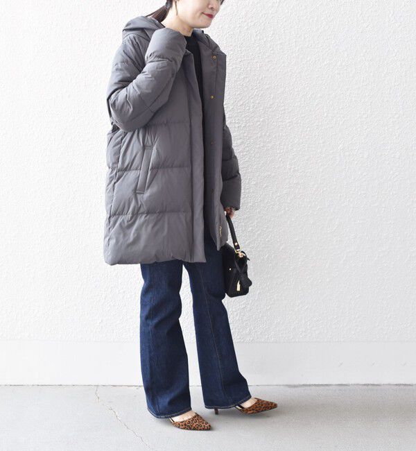 SHIPS for women「*〈手洗い可能〉ショールカラー ミディ ダウン ◇」|その他|