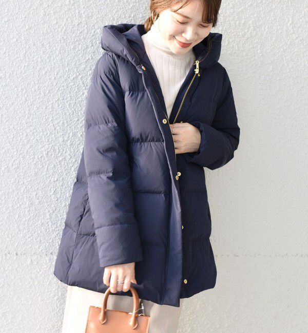 SHIPS for women「*〈手洗い可能〉ショールカラー ミディ ダウン ◇」|その他|