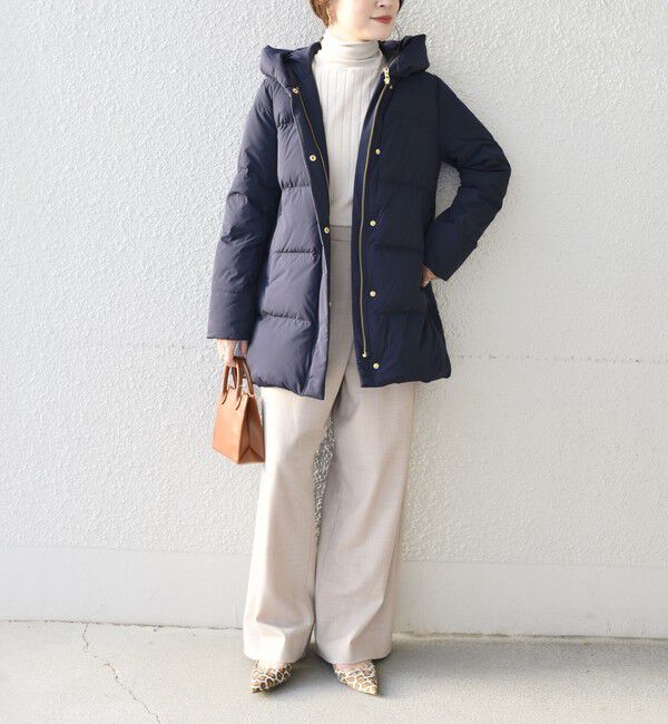 SHIPS for women「*〈手洗い可能〉ショールカラー ミディ ダウン ◇」|その他|