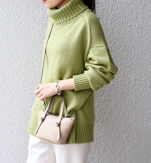 SHIPS for women「〈手洗い可能〉サイド スリット タートル プルオーバー」|ニット・セーター|