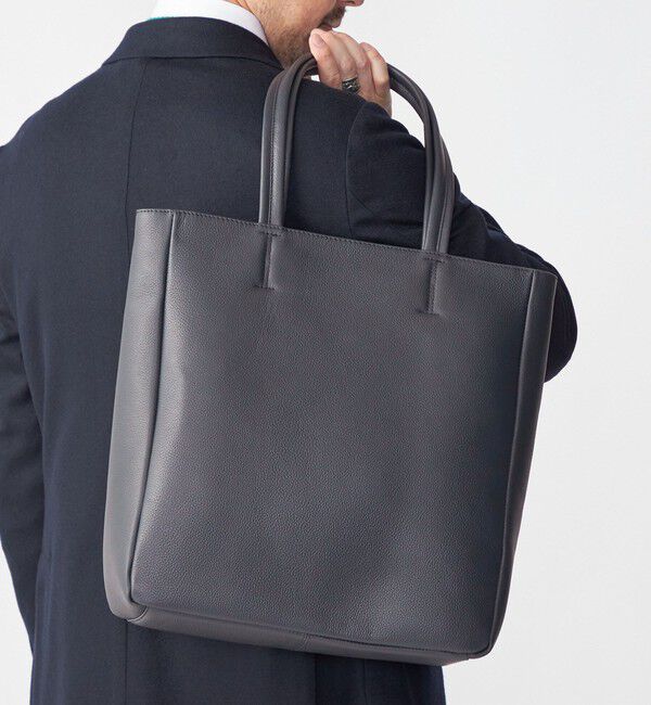 SHIPS「SHIPS: スマート レザー ヴァーティカル トートバッグ」|トートバッグ|