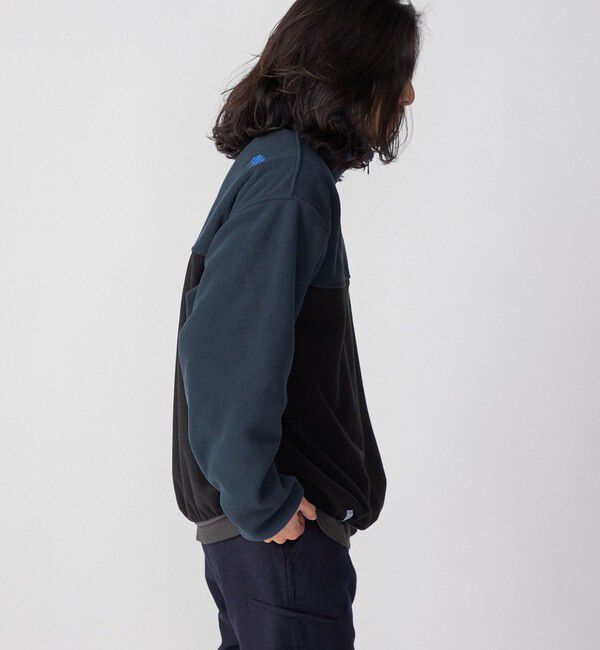 SHIPS「*【SHIPS別注】MADDEN: 2トーン ハーフジップ フリース プルオーバー」|プルオーバー|