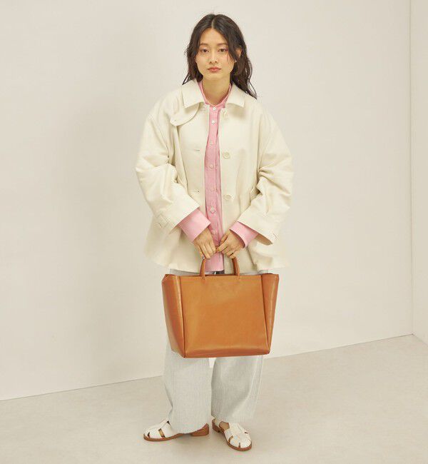 SHIPS for women「T/C ツイル ステンカラー ショート コート ◇」|ステンカラーコート|