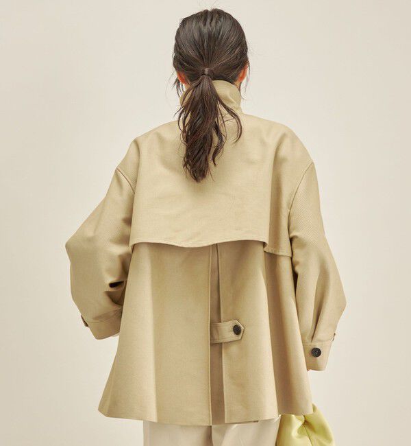 SHIPS for women「T/C ツイル ステンカラー ショート コート ◇」|ステンカラーコート|