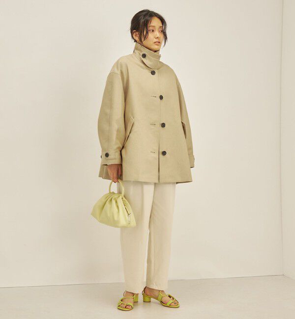 SHIPS for women「T/C ツイル ステンカラー ショート コート ◇」|ステンカラーコート|