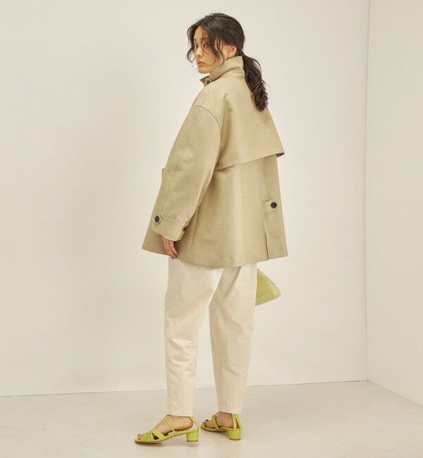 SHIPS for women「T/C ツイル ステンカラー ショート コート ◇」|ステンカラーコート|