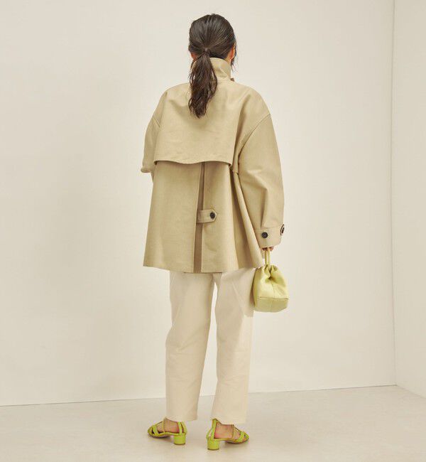 SHIPS for women「T/C ツイル ステンカラー ショート コート ◇」|ステンカラーコート|