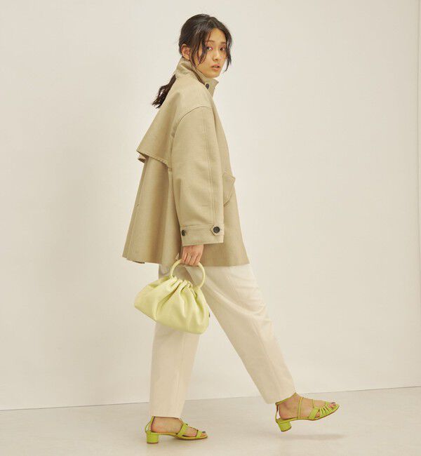 SHIPS for women「T/C ツイル ステンカラー ショート コート ◇」|ステンカラーコート|