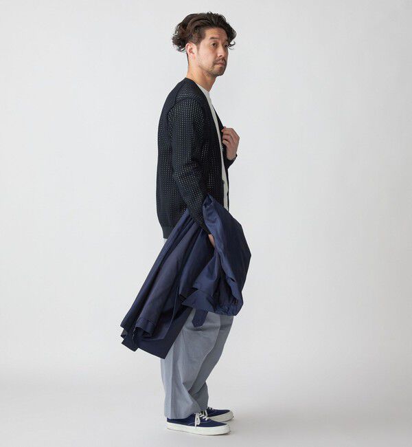 SHIPS「SHIPS:〈手洗い可能〉12ゲージ クロシェライク アイレット カーディガン」|カーディガン|