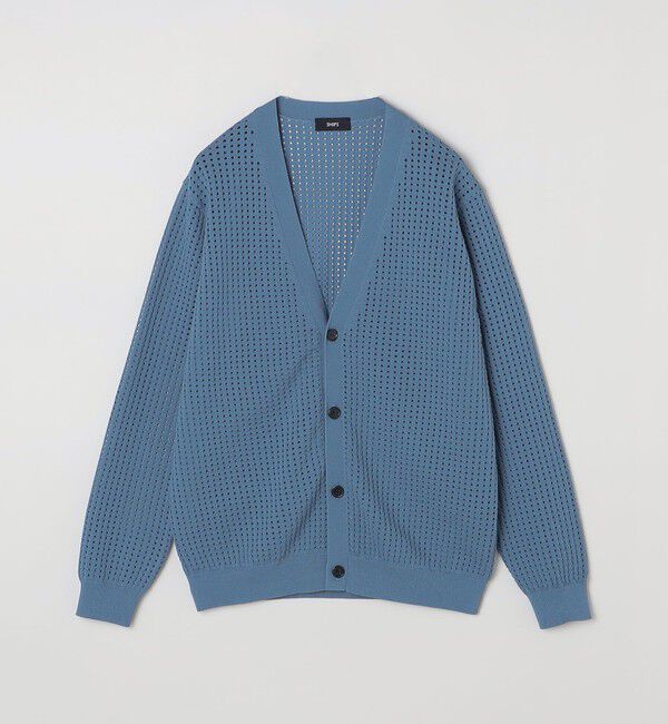 SHIPS「SHIPS:〈手洗い可能〉12ゲージ クロシェライク アイレット カーディガン」|カーディガン|