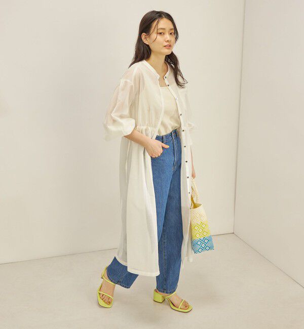 SHIPS for women「〈手洗い可能〉カールマイヤー 羽織り ワンピース◇」|ワンピース|