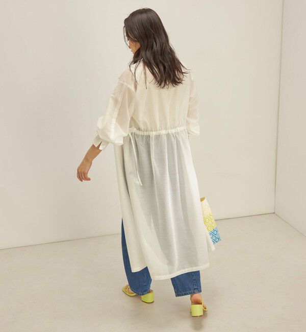 SHIPS for women「〈手洗い可能〉カールマイヤー 羽織り ワンピース◇」|ワンピース|